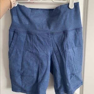M aerie blue biker shorts